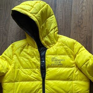 Sundance Film Festival X Kenneth Cole Yellow Hooded Puffer Jacket